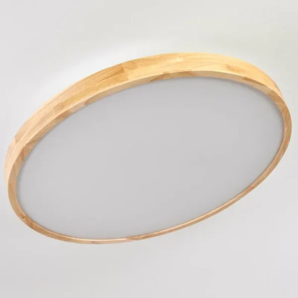 hofstein Plafonnier Bagaha LED Brun, Couleur bois, 1 lumière, Télécommandes* Lampes Modernes