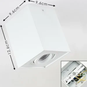 hofstein Plafonnier Baishan Blanc, 1 lumière* Lampes Modernes
