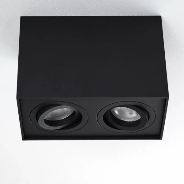 hofstein Plafonnier Baishan Noir, 2 lumières* Lampes Modernes