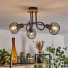 hofstein Plafonnier Ballis Écru, Noir, 3 lumières* Lampes Modernes
