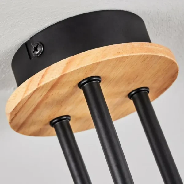 hofstein Plafonnier Ballis Écru, Noir, 3 lumières* Lampes Modernes