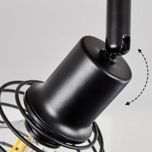 hofstein Plafonnier Ballis Écru, Noir, 2 lumières* Lampes Modernes