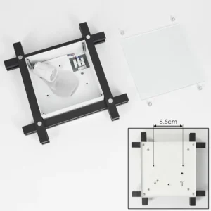 hofstein Plafonnier Balouta Noir, Blanc, 1 lumière* Lampes Modernes
