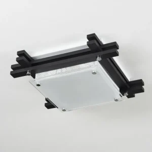 hofstein Plafonnier Balouta Noir, Blanc, 1 lumière* Lampes Modernes