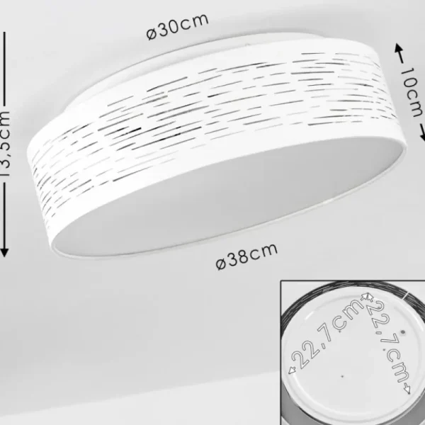 hofstein Plafonnier Bandol LED Blanc, 1 lumière* Lampes Modernes
