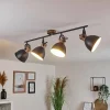 hofstein Plafonnier Banjul Brun, Noir, 4 lumières* Lampes Modernes