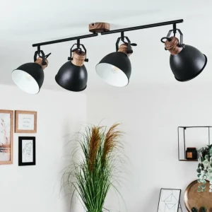 hofstein Plafonnier Banjul Brun, Noir, 4 lumières* Lampes Modernes
