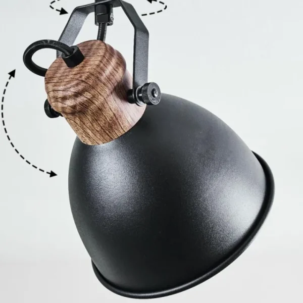 hofstein Plafonnier Banjul Brun, Noir, 4 lumières* Lampes Modernes