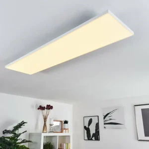 hofstein Plafonnier Bankura LED Blanc, 1 lumière, Télécommandes* Lampes Modernes