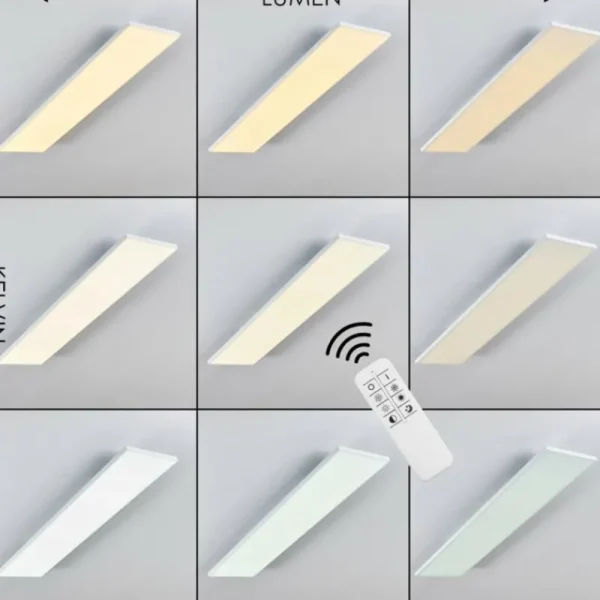 hofstein Plafonnier Bankura LED Blanc, 1 lumière, Télécommandes* Lampes Modernes