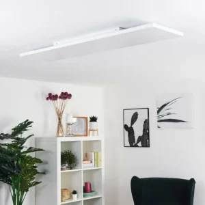 hofstein Plafonnier Bankura LED Blanc, 1 lumière, Télécommandes* Lampes Modernes