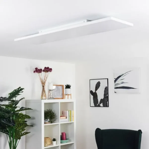 hofstein Plafonnier Bankura LED Blanc, 1 lumière, Télécommandes* Lampes Modernes