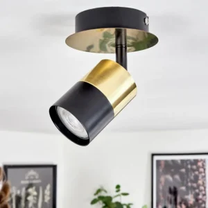 hofstein Plafonnier Barasat Laiton, Noir, 1 lumière* Lampes Modernes