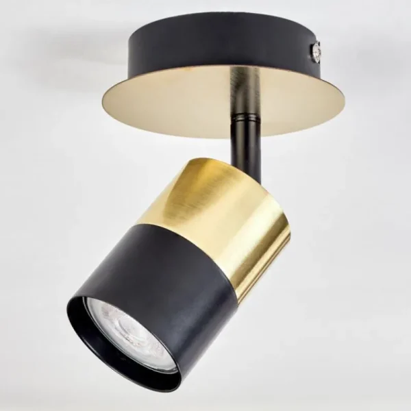 hofstein Plafonnier Barasat Laiton, Noir, 1 lumière* Lampes Modernes