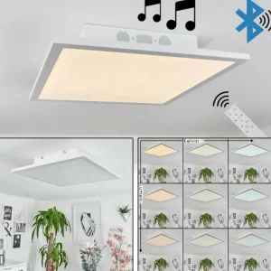 hofstein Plafonnier Barasat LED Blanc, 1 lumière* Lampes Modernes