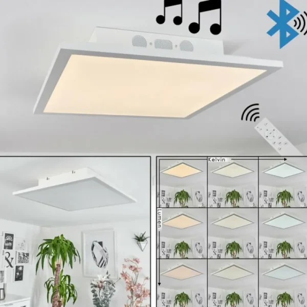 hofstein Plafonnier Barasat LED Blanc, 1 lumière* Lampes Modernes