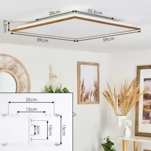 hofstein Plafonnier Barasat LED Blanc, 1 lumière* Lampes Modernes