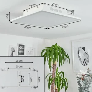hofstein Plafonnier Barasat LED Blanc, 1 lumière* Lampes Modernes