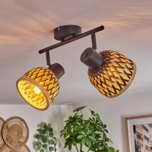 hofstein Plafonnier Barayn Noir, 2 lumières* Lampes Modernes