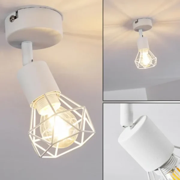 hofstein Plafonnier Baripada Blanc, 1 lumière* Lampes Modernes