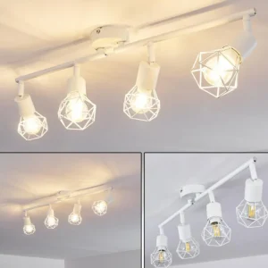 hofstein Plafonnier Baripada Blanc, 4 lumières* Lampes Modernes
