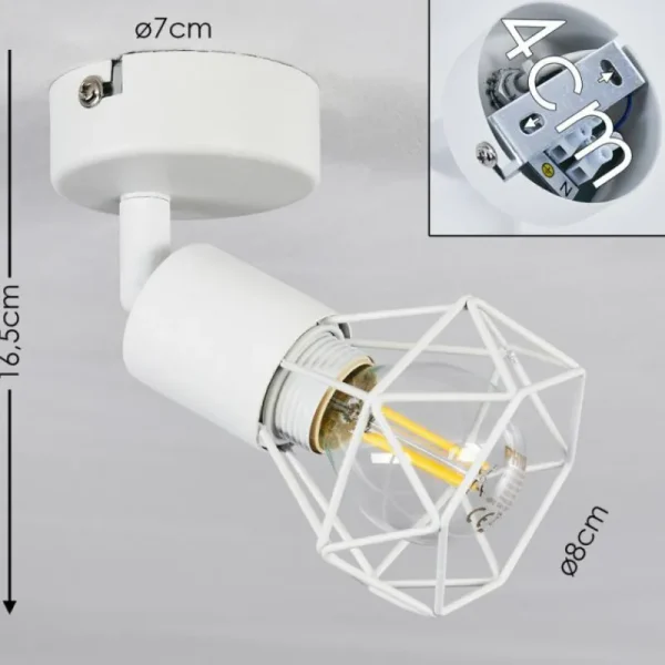 hofstein Plafonnier Baripada Blanc, 1 lumière* Lampes Modernes