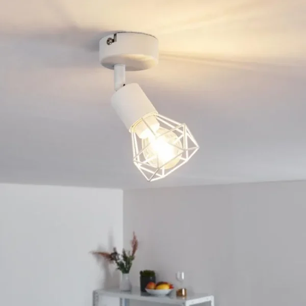 hofstein Plafonnier Baripada Blanc, 1 lumière* Lampes Modernes