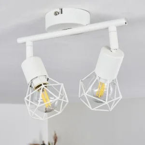 hofstein Plafonnier Baripada Blanc, 2 lumières* Lampes Modernes