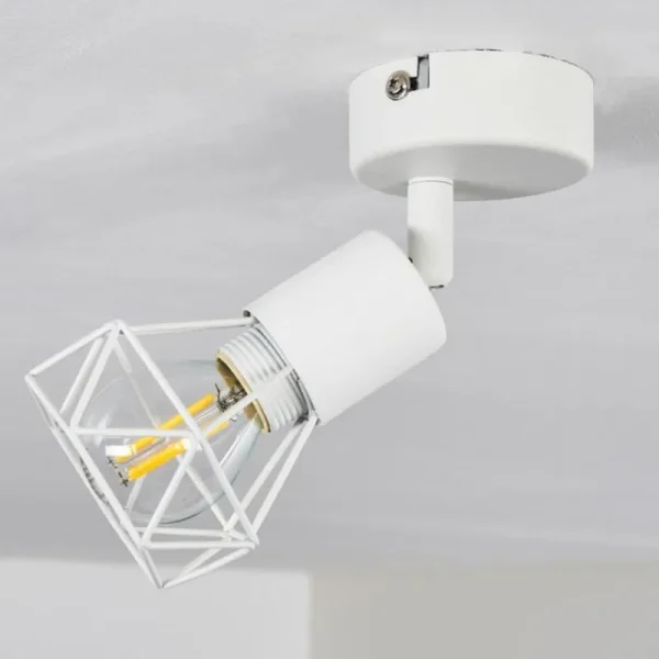 hofstein Plafonnier Baripada Blanc, 1 lumière* Lampes Modernes