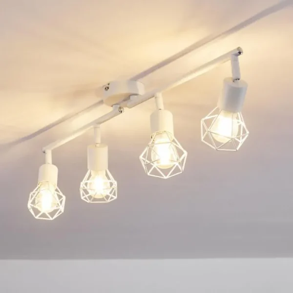 hofstein Plafonnier Baripada Blanc, 4 lumières* Lampes Modernes