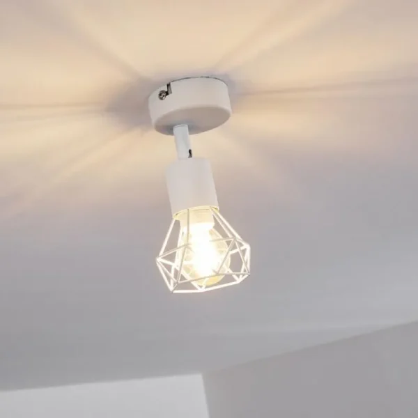 hofstein Plafonnier Baripada Blanc, 1 lumière* Lampes Modernes