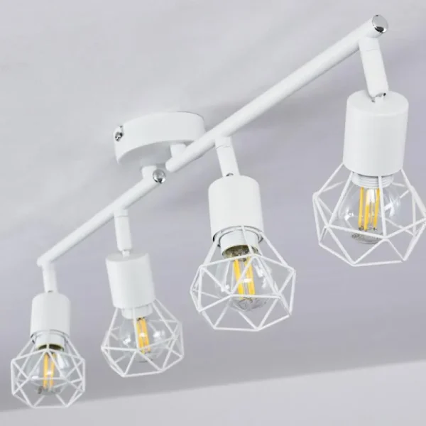 hofstein Plafonnier Baripada Blanc, 4 lumières* Lampes Modernes