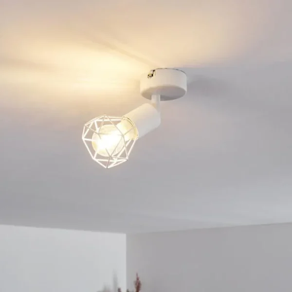 hofstein Plafonnier Baripada Blanc, 1 lumière* Lampes Modernes