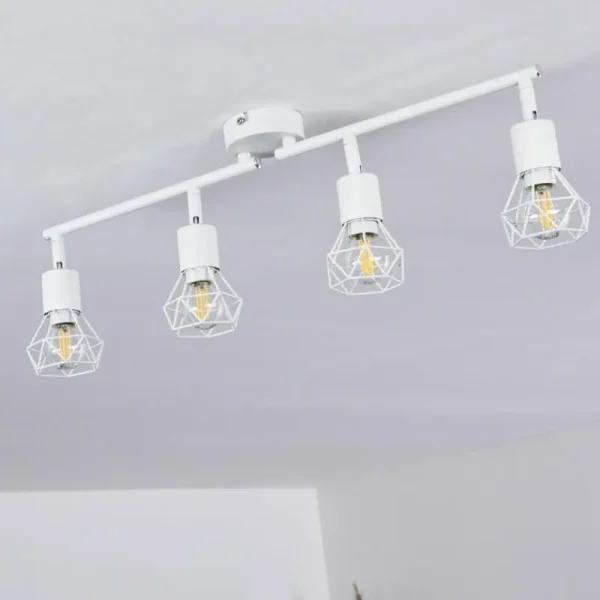 hofstein Plafonnier Baripada Blanc, 4 lumières* Lampes Modernes