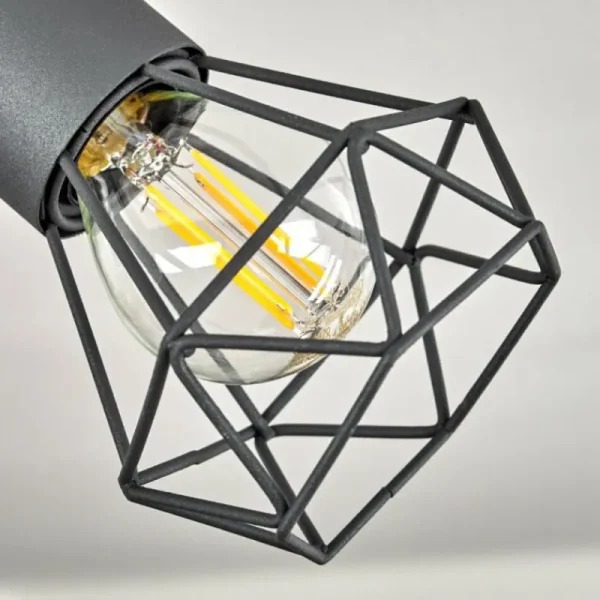 hofstein Plafonnier Baripada Chrome, Gris, 2 lumières* Lampes Modernes