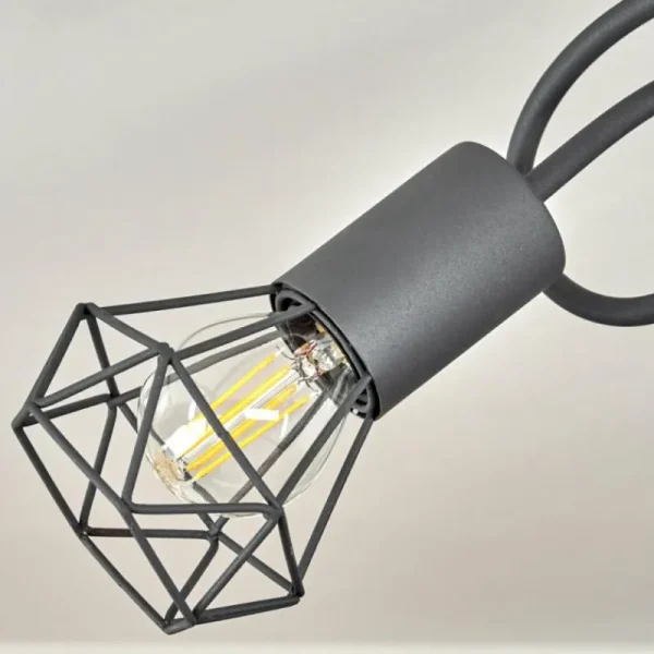 hofstein Plafonnier Baripada Gris, 3 lumières* Lampes Modernes