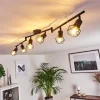 hofstein Plafonnier Baripada Noir, 6 lumières* Lampes Modernes