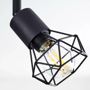 hofstein Plafonnier Baripada Noir, 6 lumières* Lampes Modernes