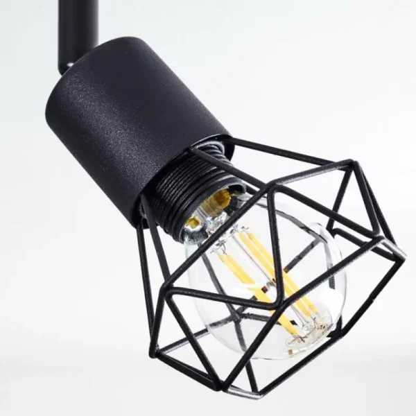 hofstein Plafonnier Baripada Noir, 6 lumières* Lampes Modernes