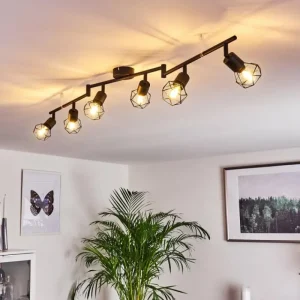 hofstein Plafonnier Baripada Noir, 6 lumières* Lampes Modernes