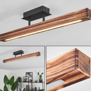 hofstein Plafonnier Barron LED Noir, 1 lumière* Lampes Modernes