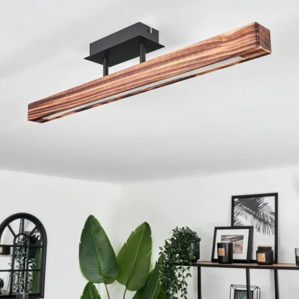 hofstein Plafonnier Barron LED Noir, 1 lumière* Lampes Modernes