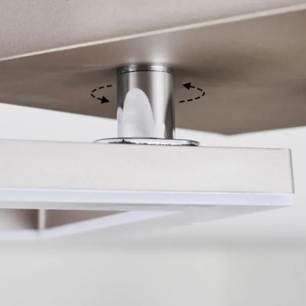 hofstein Plafonnier Batuna LED Nickel mat, 1 lumière* Lampes Modernes