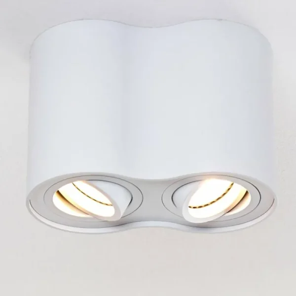 hofstein Plafonnier Betsie Blanc, 2 lumières* Lampes Modernes