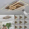 hofstein Plafonnier Blandford LED Écru, Nickel mat, Argenté, 3 lumières, Télécommandes* Lampes Modernes