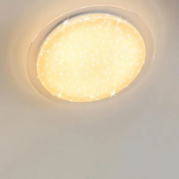 hofstein Plafonnier Bleik LED Blanc, 1 lumière, Télécommandes* Lampes Modernes