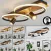 hofstein Plafonnier Boim LED Couleur bois, Noir, 3 lumières* Lampes Modernes