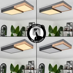 hofstein Plafonnier Bornos LED Anthracite, 1 lumière* Lampes Modernes