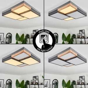hofstein Plafonnier Bornos LED Anthracite, 1 lumière* Lampes Modernes