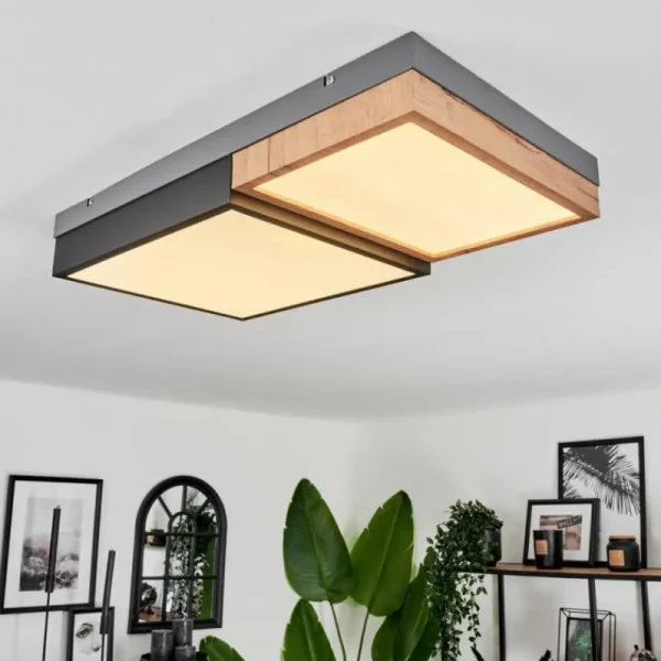 hofstein Plafonnier Bornos LED Anthracite, 1 lumière* Lampes Modernes